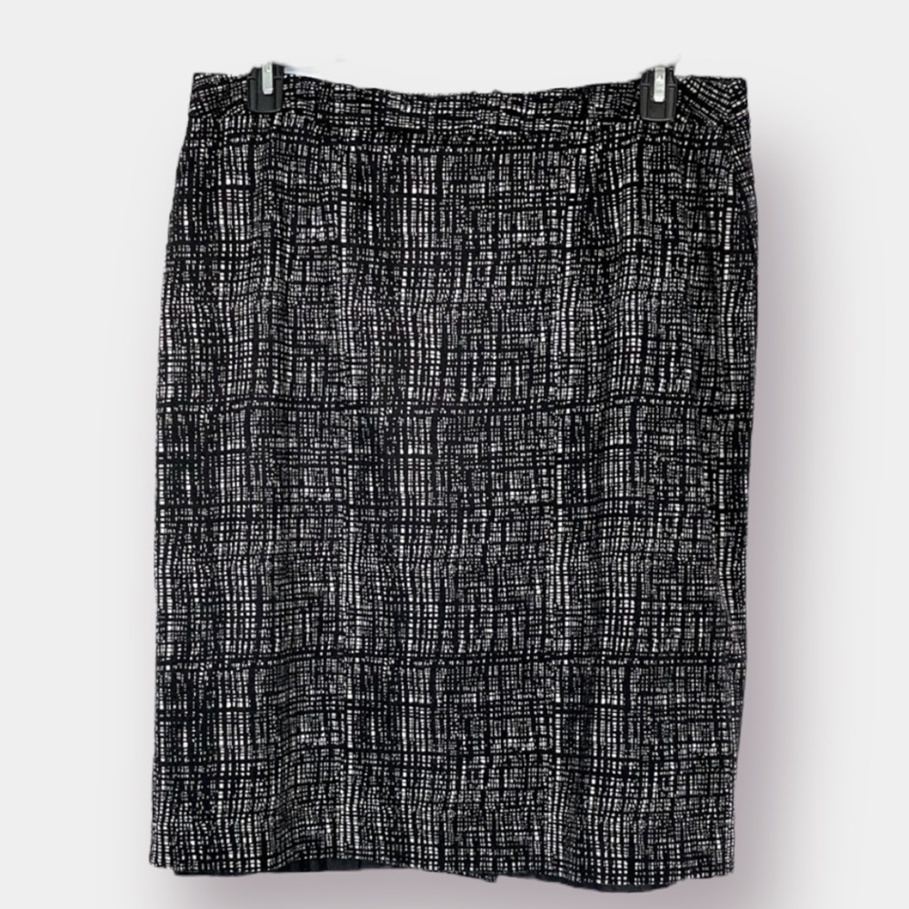 Cato Pencil Skirt Black White  Size 16W